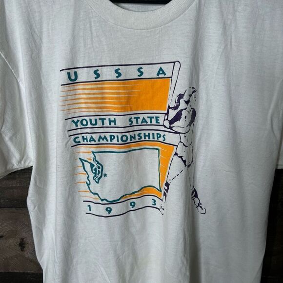 VTG 1993 Softball T Shirt USA Large - Picture 2 of 4